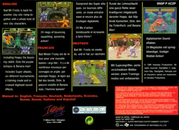 Clay Fighter 2 - Judgment Clay (Europe) box cover back